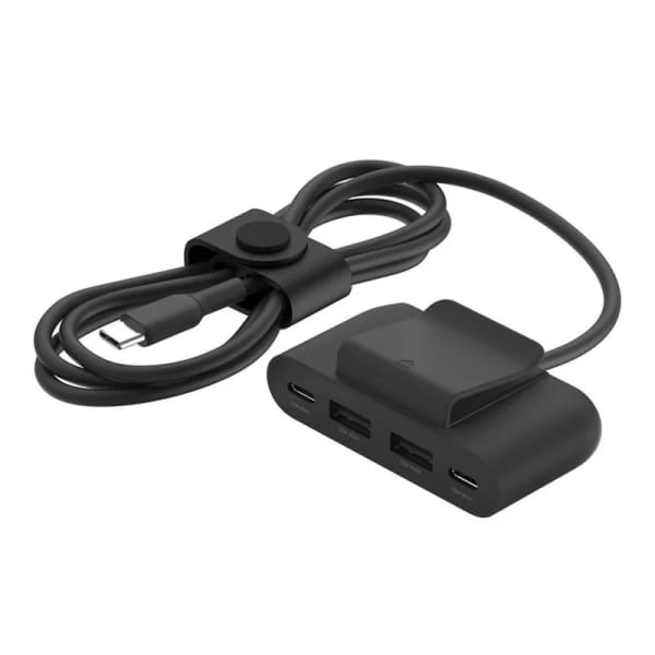 Adaptateur Hub De Charge Belkin 4 Ports Usb-c Et Usb-a – Noir (BUZ001bt2MBKB7) Adaptateur Hub De Charge Belkin 4 Ports Usb-c Et Usb-a – Noir (BUZ001bt2MBKB7)